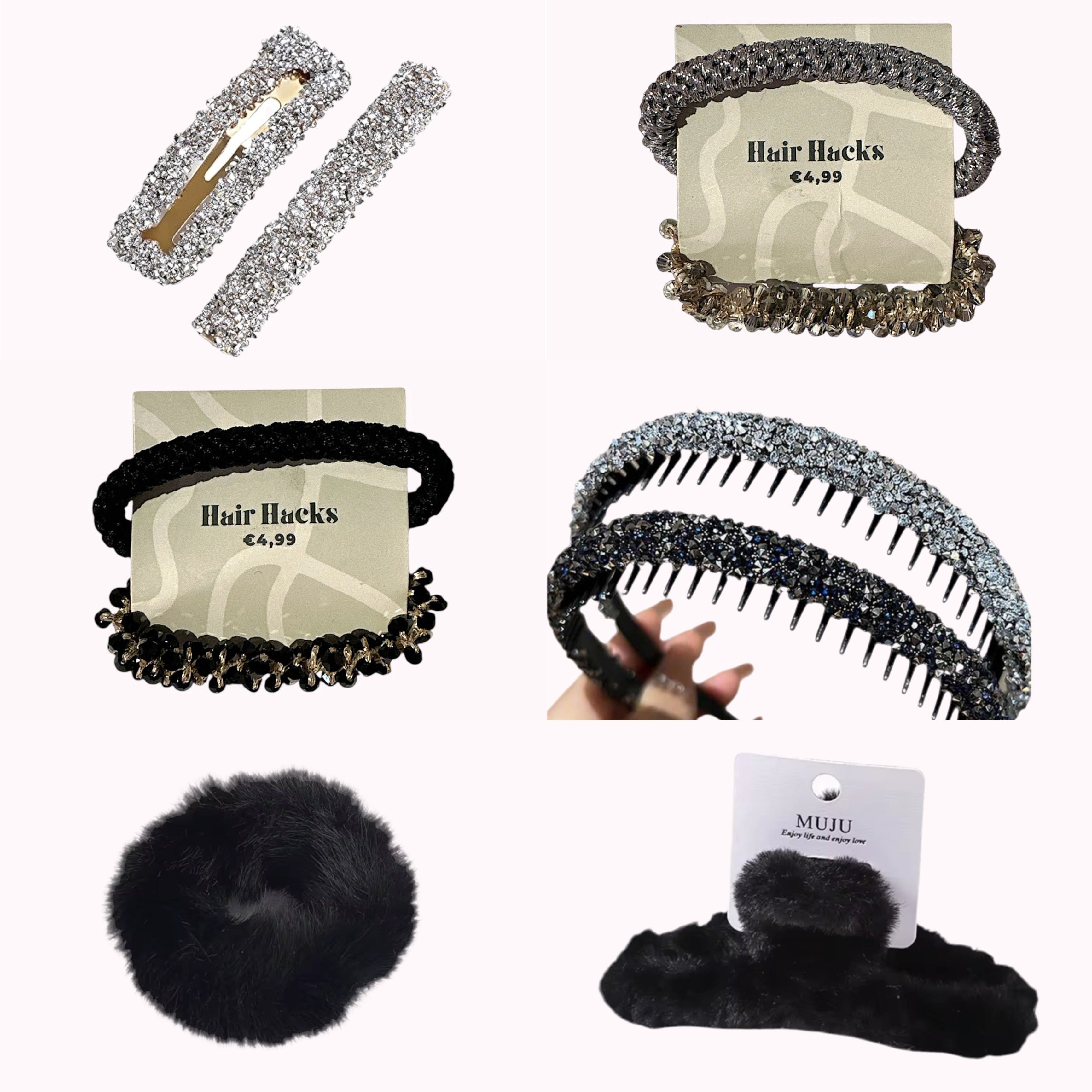 Haar Box Zwart-Zilver