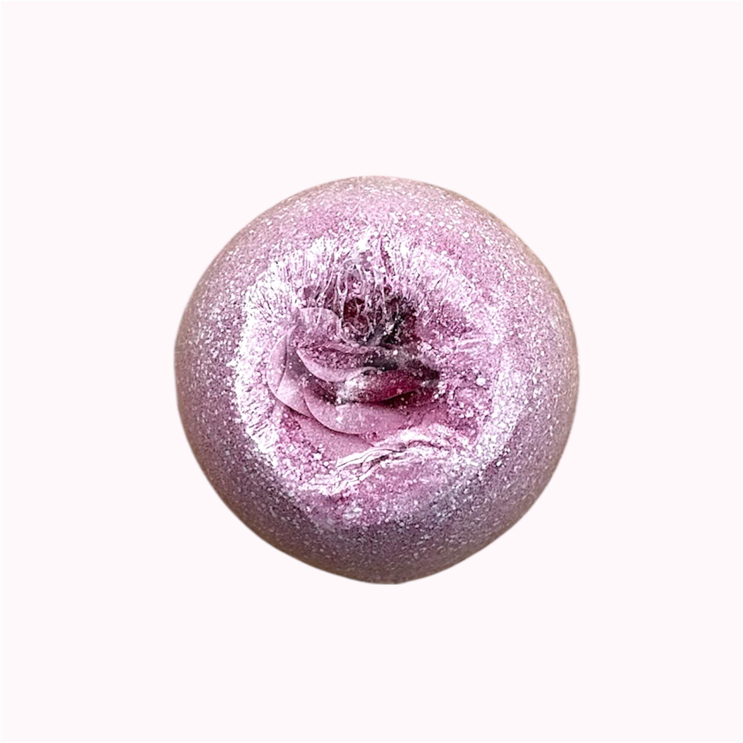 Roze bath bomb met glitter