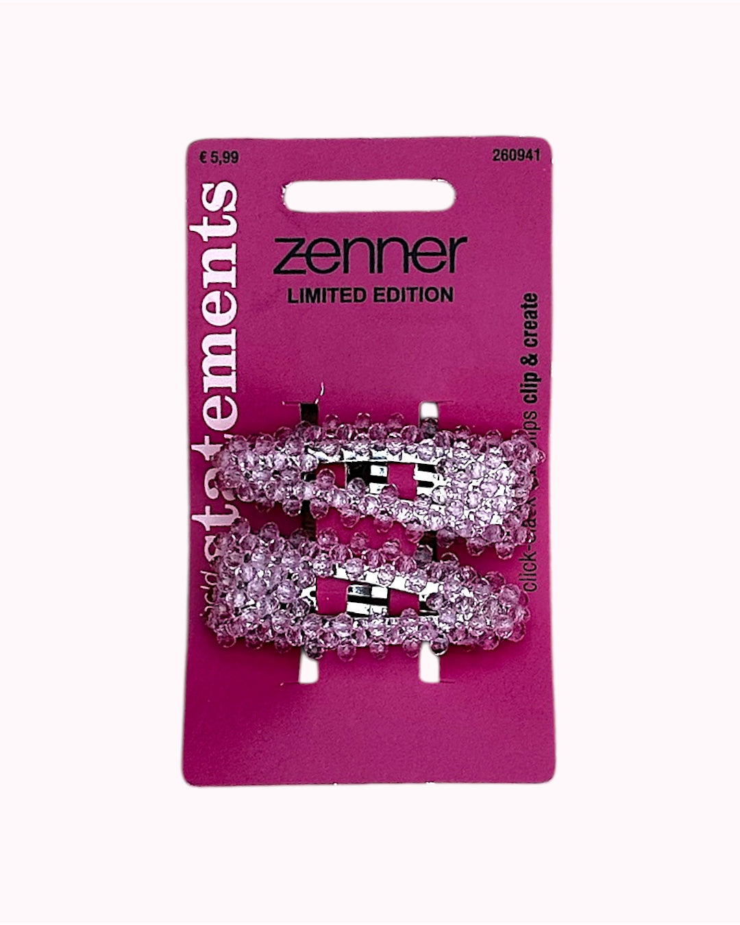 Zenner Limited Edition – Roze Haarclips